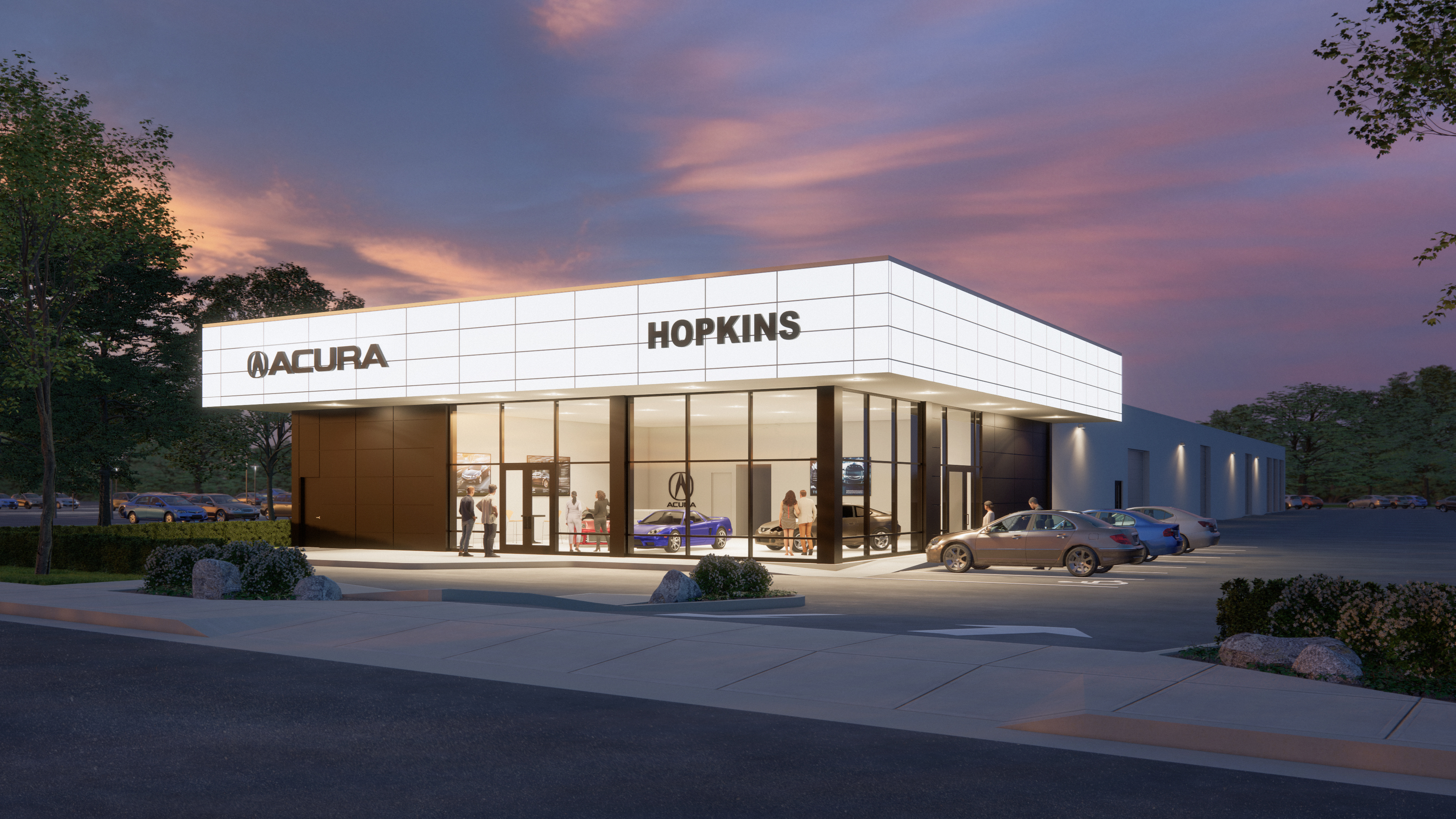 Hopkins Acura Dealership - Commercial - Elevations 7805-HopkinsAcura-Dealership-dv1b.jpg