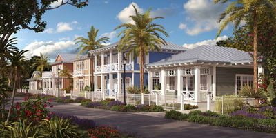 We created this watercolor residential streetscape rendering based on site photos and reference images. No plans were provided for this conceptual project. 