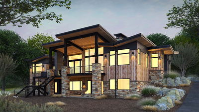UR Studio single-family residential rendering project.