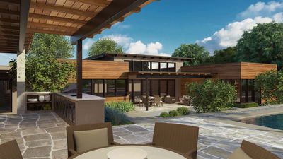 UR Studio single-family residential rendering project.