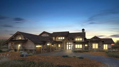 This home is part of a series of homes we are working on for this client. We started with a Sketchup model file delivered to the client, and then progressed with full renderings. We've added native Utah landscaping, a moody dusk background, and full interior lighting. 
