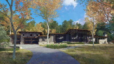 UR Studio single-family residential rendering project.
