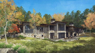 UR Studio single-family residential rendering project.