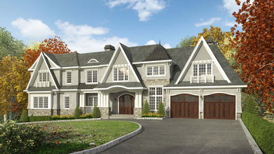 UR Studio single-family residential rendering project.