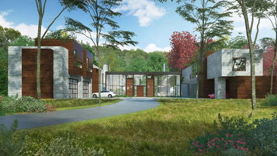 UR Studio single-family residential rendering project.