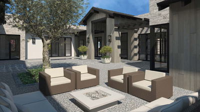 UR Studio single-family residential rendering project.