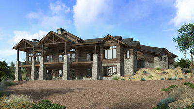 UR Studio single-family residential rendering project.