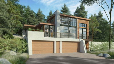 UR Studio single-family residential rendering project.