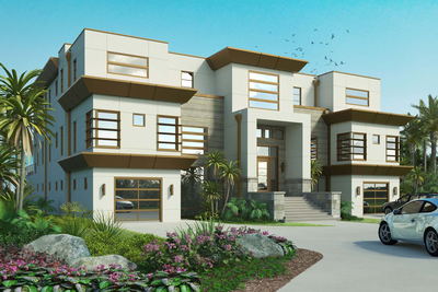 UR Studio single-family residential rendering project.