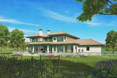 UR Studio single-family residential rendering project.
