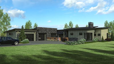 UR Studio single-family residential rendering project.