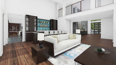 UR Studio single-family residential rendering project.