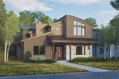 UR Studio single-family residential rendering project.