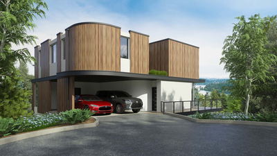 UR Studio single-family residential rendering project.