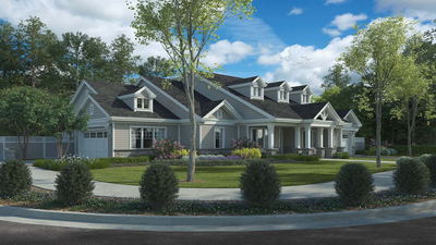 UR Studio single-family residential rendering project.