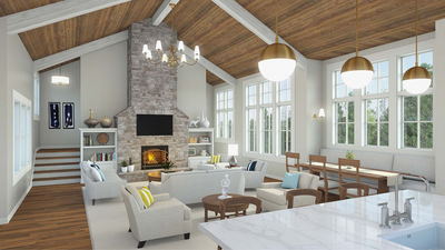 UR Studio single-family residential rendering project.