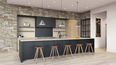 UR Studio single-family residential rendering project.