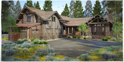 UR Studio single-family residential rendering project.